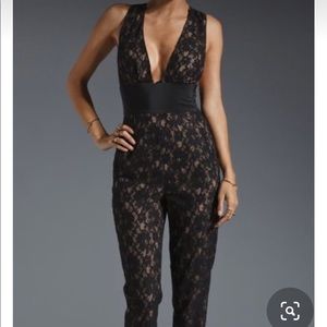 BCBG lace jumpsuit size 4